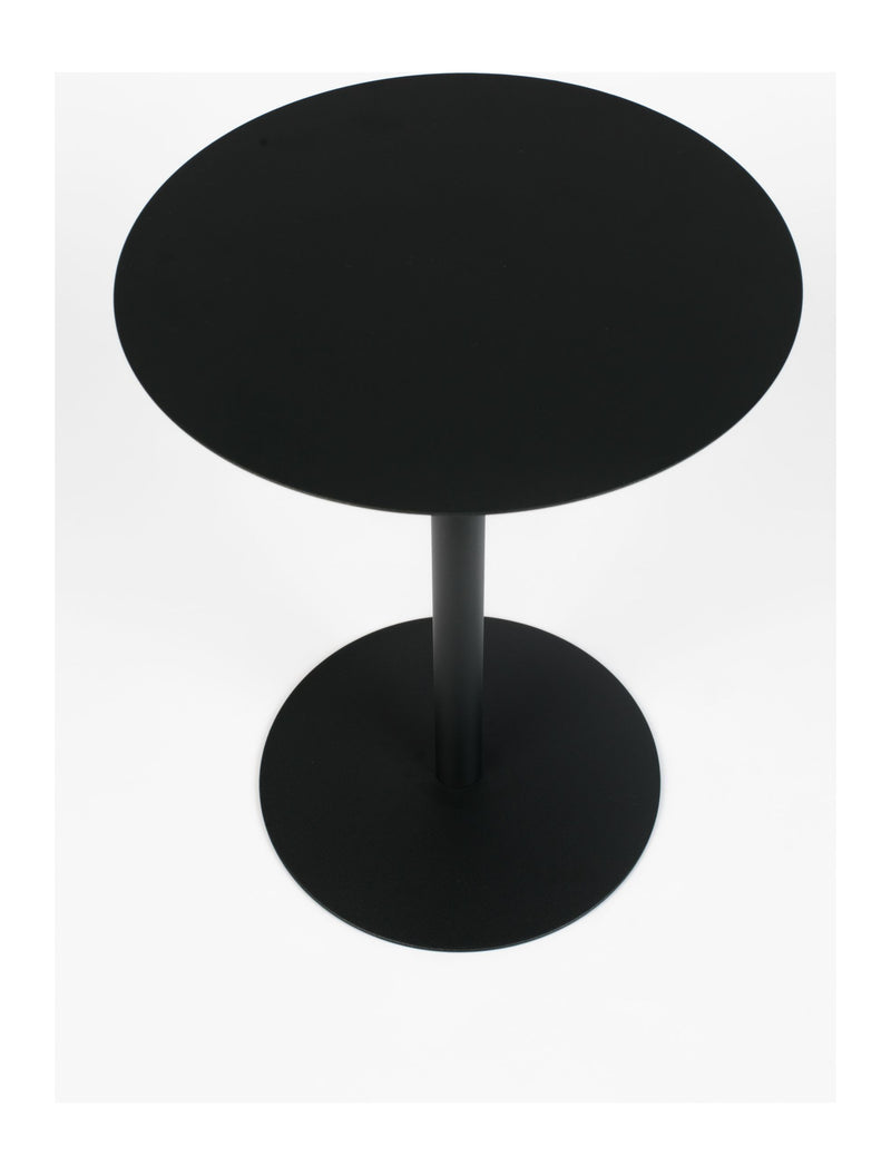Beistelltisch Snow Round S, rund aus Stahl in Schwarz von Zuiver