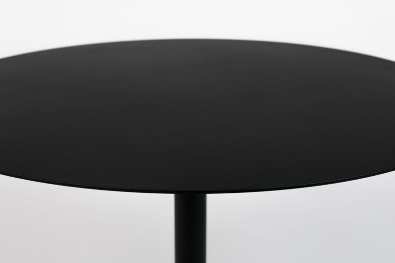 Beistelltisch Snow von Zuiver, rund aus Stahl in Schwarz, Ø60 cm