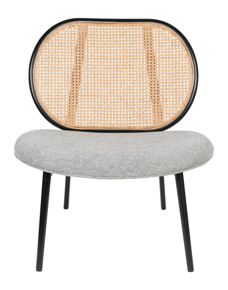 Loungesessel Spike Natural/Grey mit Stahlgestell von Zuiver