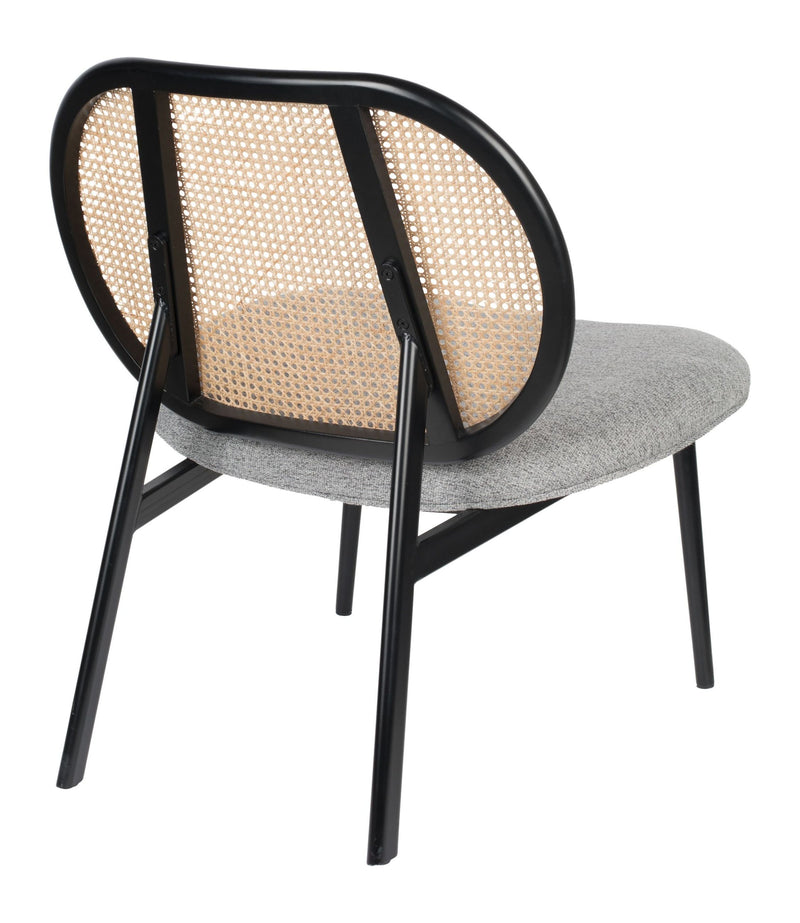 Loungesessel Spike Natural/Grey mit Stahlgestell von Zuiver