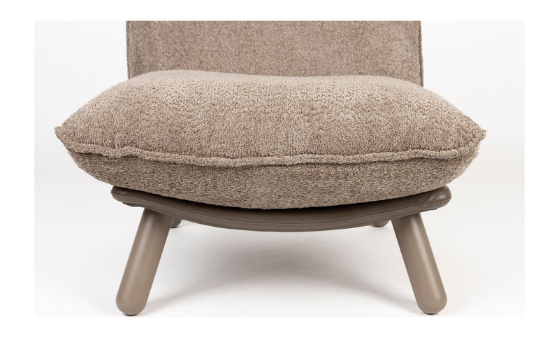 Loungesessel Lazy Sack Soft Beige mit Teddy-Stoff von Zuiver
