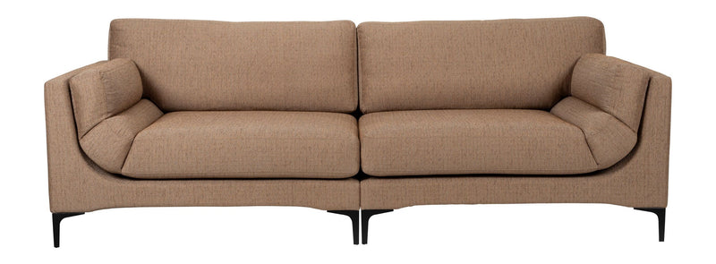 Sofa Balcony 3-Sitzer Caramel, Zuiver Designsofa mit Stoffbezug