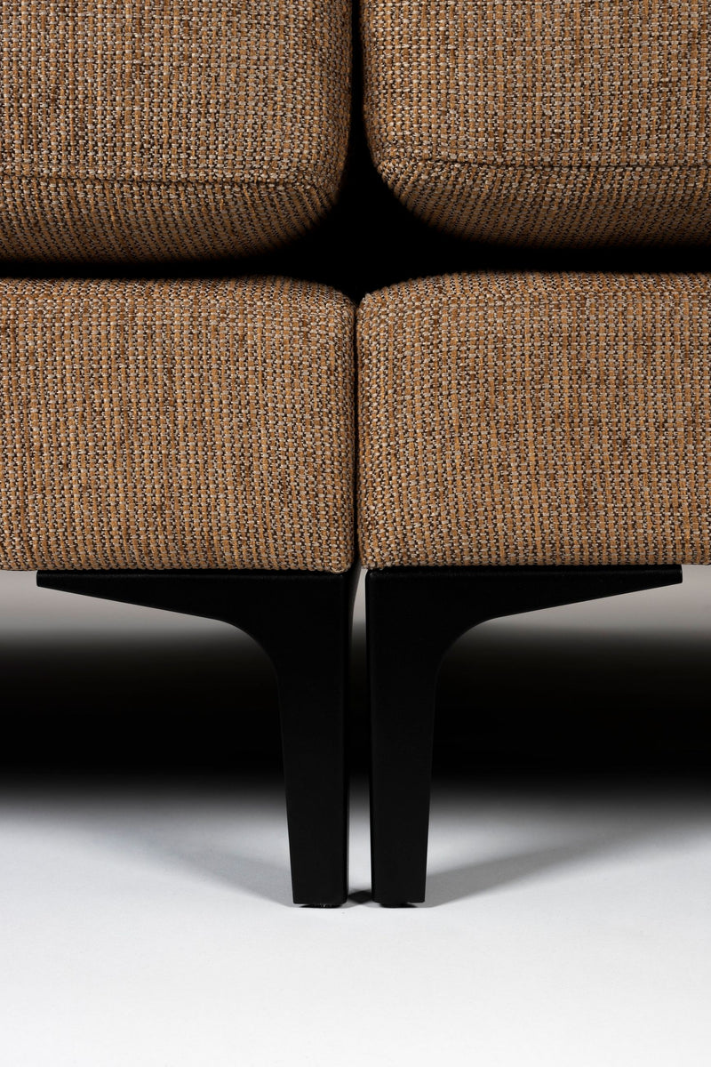 Sofa Balcony 3-Sitzer Caramel, Zuiver Designsofa mit Stoffbezug