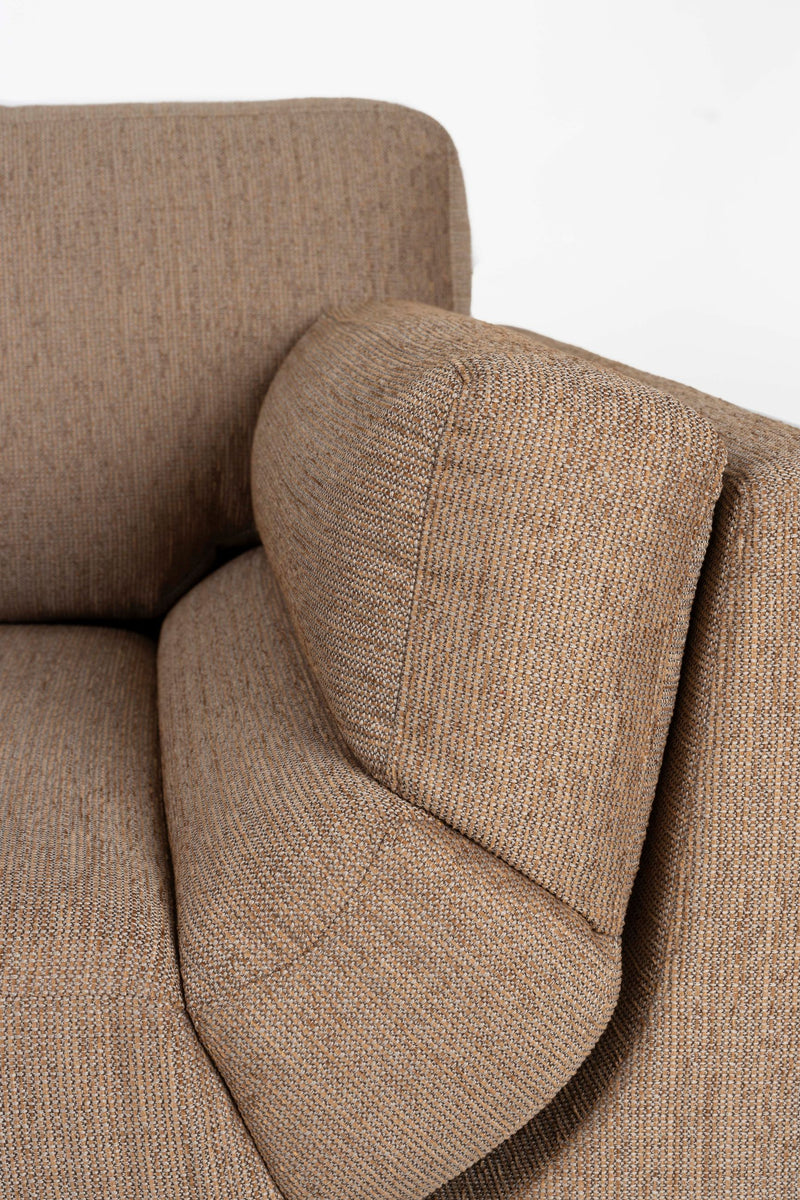 Sofa Balcony 3-Sitzer Caramel, Zuiver Designsofa mit Stoffbezug