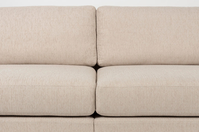 Sofa Balcony 3-Sitzer Beige mit Stahl-Holz-Gestell von Zuiver