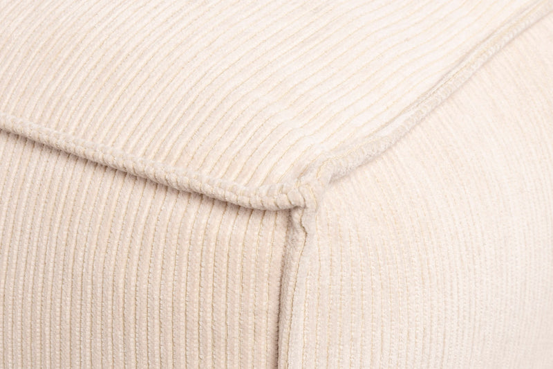 Ecksofa Fat Freddy Rib Left, Beige mit geripptem Stoff von Zuiver