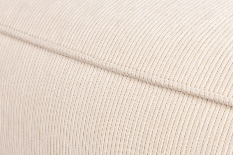 Ecksofa Fat Freddy Rib Left, Beige mit geripptem Stoff von Zuiver