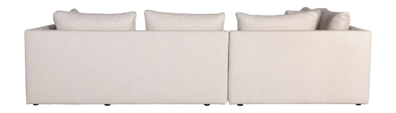 Sofa Prosper Right mit Beistelltisch-Element, Creme von Zuiver