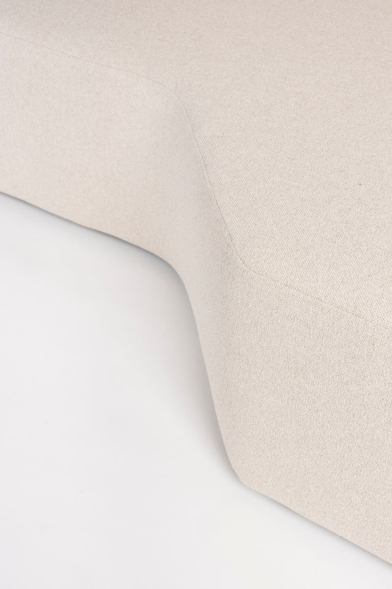 Zuiver Sofa Prosper links, Sand mit Ablagefläche für 5 Personen