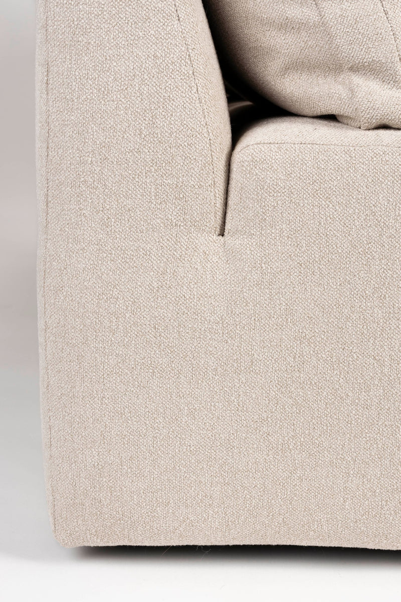 Zuiver Sofa Prosper links, Sand mit Ablagefläche für 5 Personen