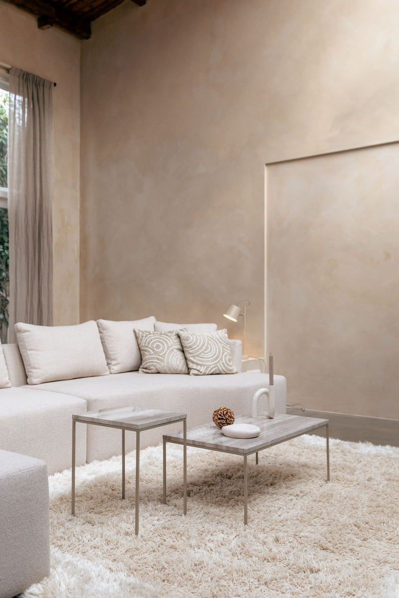 Zuiver Sofa Prosper links, Sand mit Ablagefläche für 5 Personen