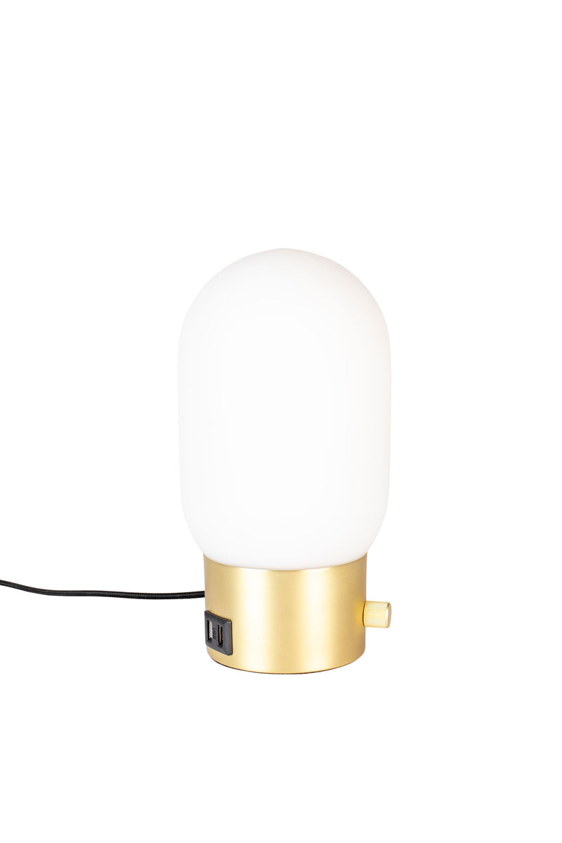 Tischlampe Urban Charger Gold mit USB-Ladeanschluss von Zuiver