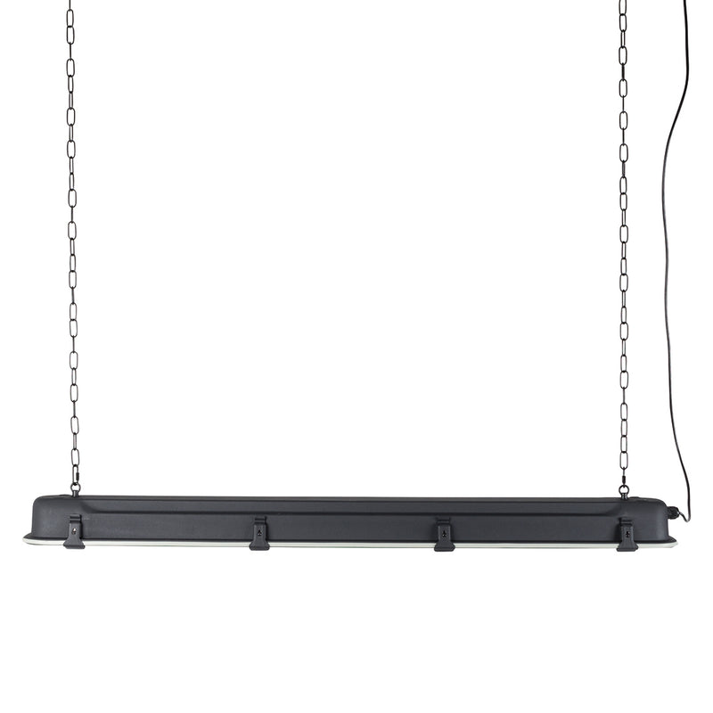 Pendelleuchte G.T.A. XL Schwarz mit Metallgestell im Industrial-Stil