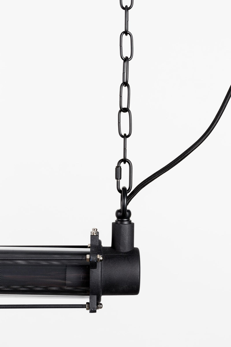 Pendelleuchte Prime XL Schwarz von Zuiver mit Eisengestell