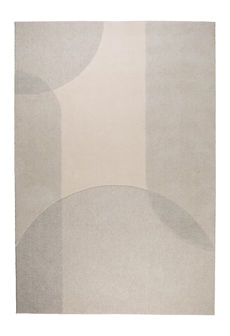 Teppich Dream 200x300 cm Natural/Grey aus Wolle für Wohnzimmer