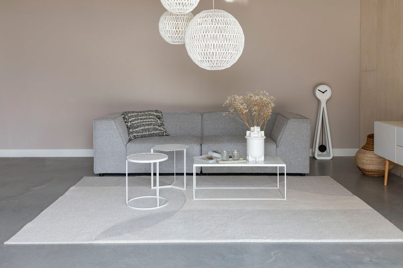 Teppich Dream 200x300 cm Natural/Grey aus Wolle für Wohnzimmer