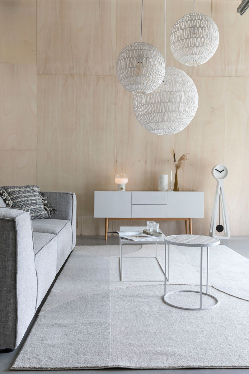 Teppich Dream 200x300 cm Natural/Grey aus Wolle für Wohnzimmer