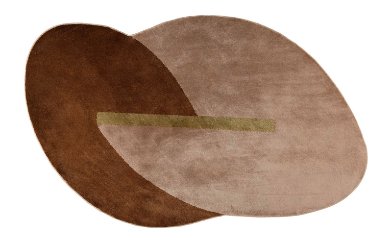 Teppich Phila 160x257 cm Terra von Zuiver mit Glanz-Matt-Effekt