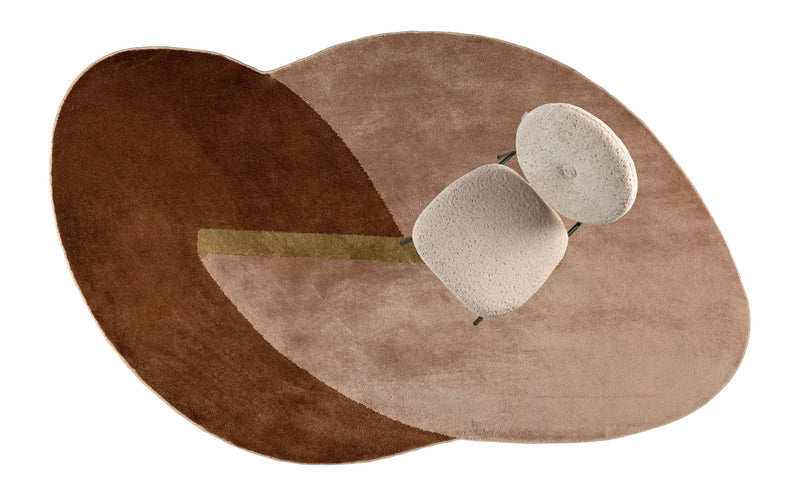 Teppich Phila 160x257 cm Terra von Zuiver mit Glanz-Matt-Effekt
