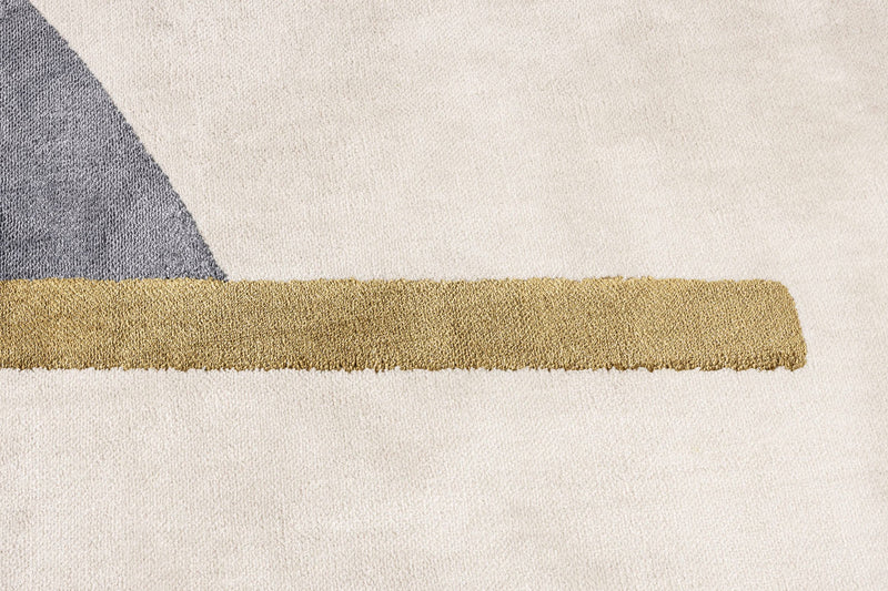 Teppich Phila 160x257 cm in Blau mit Glanz-Matt-Optik von Zuiver
