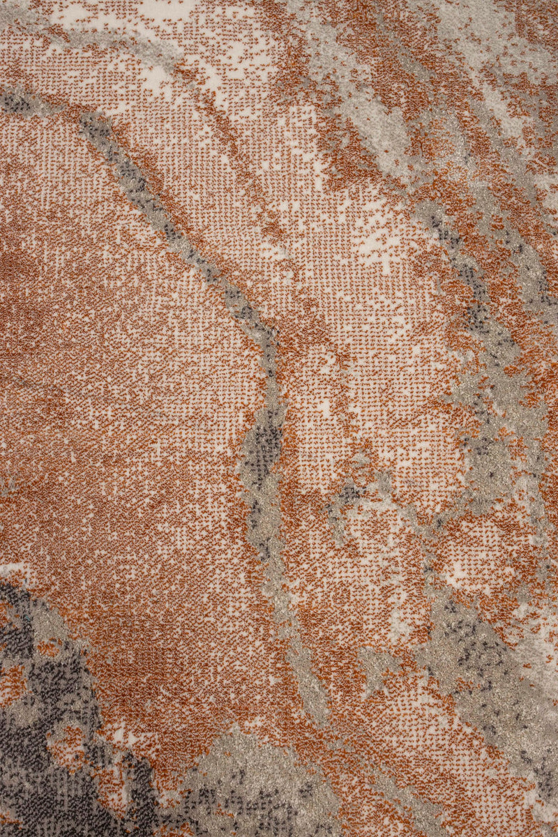 Teppich Solar 240x240 cm in Grey/Terra von Zuiver fürs Wohnzimmer