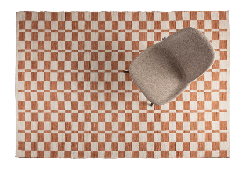 Teppich Checker Zuiver 160x230 cm, Karomuster aus recyceltem PET