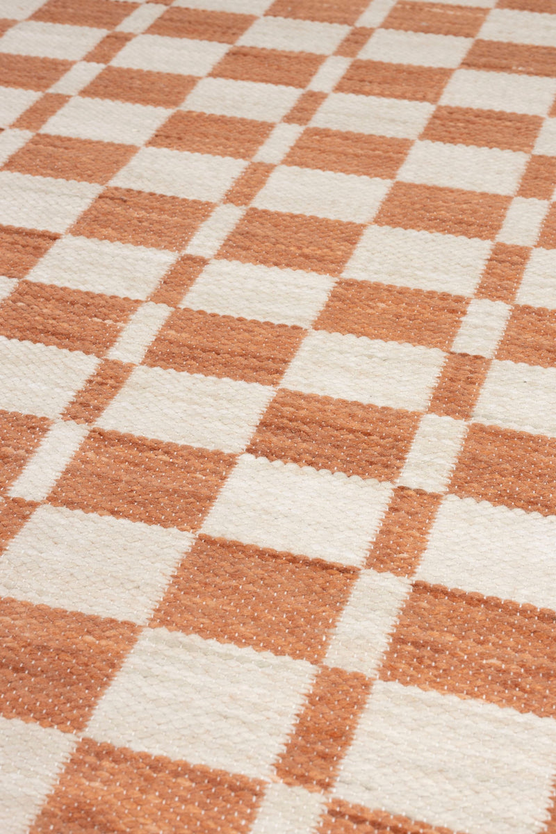 Teppich Checker Zuiver 160x230 cm, Karomuster aus recyceltem PET