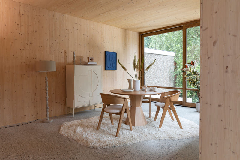 Wollteppich Tasty 200x290 Beige mit Hochflor im Wohnzimmer von Zuiver