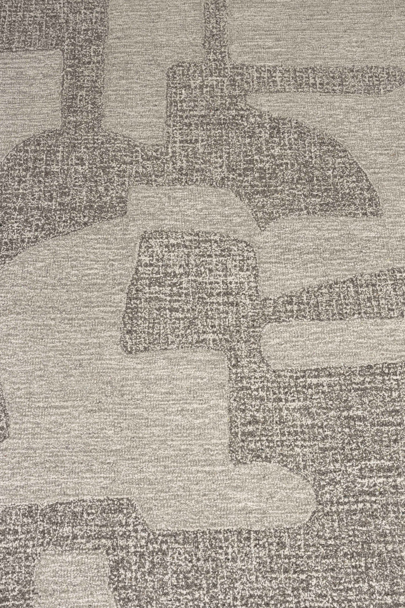 Teppich Frantic 160x240 aus 100% Wolle in Grau-Creme von Zuiver