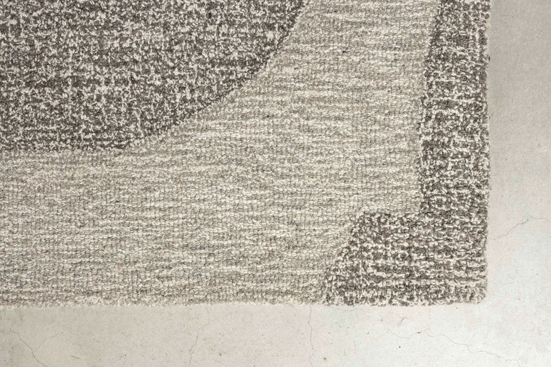Teppich Frantic 160x240 aus 100% Wolle in Grau-Creme von Zuiver