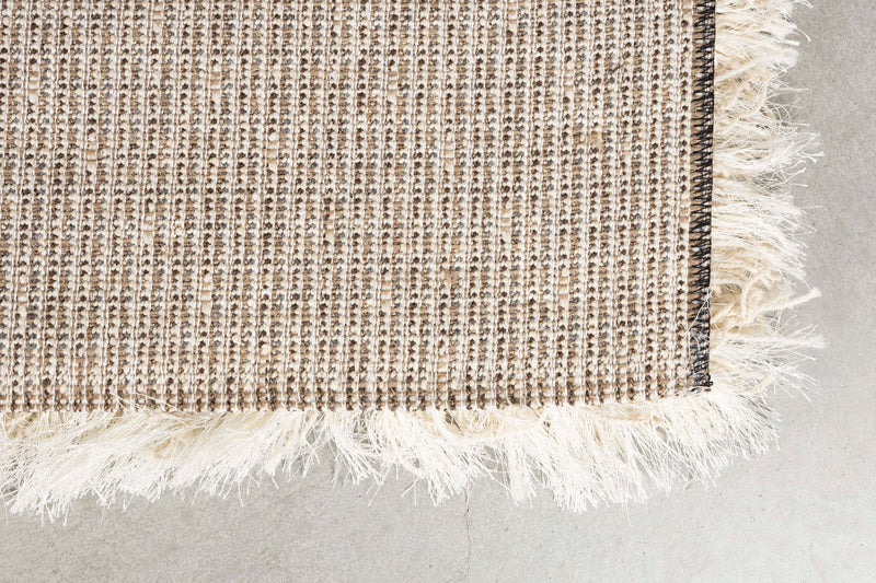 Teppich Curly 200x290 cm, Beige aus 100% Wolle im Berber-Stil
