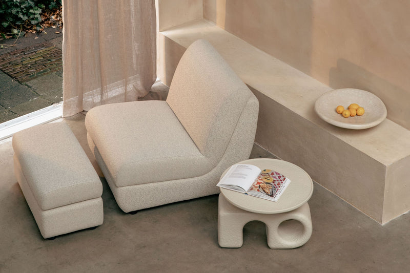 Outdoor Loungesessel Mississippi von Zuiver in Beige, wetterfest