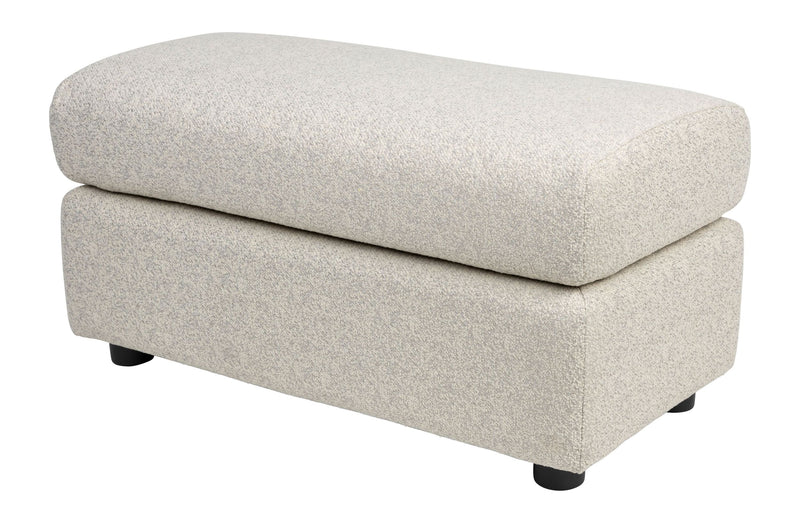 Outdoor Hocker Mississippi in Beige aus wetterfestem Polyester