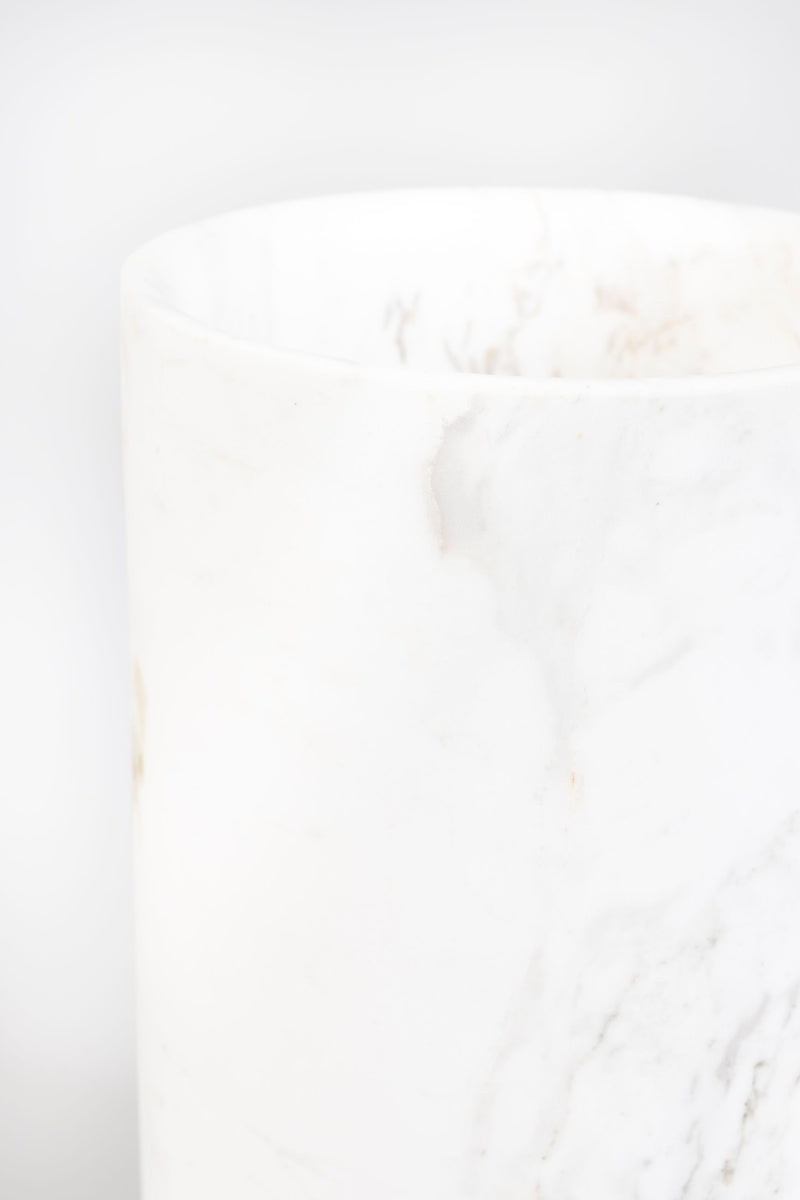 Marmorvase Fajen Marble White von Zuiver für Wohnzimmer