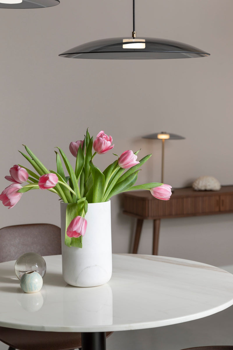 Marmorvase Fajen Marble White von Zuiver für Wohnzimmer