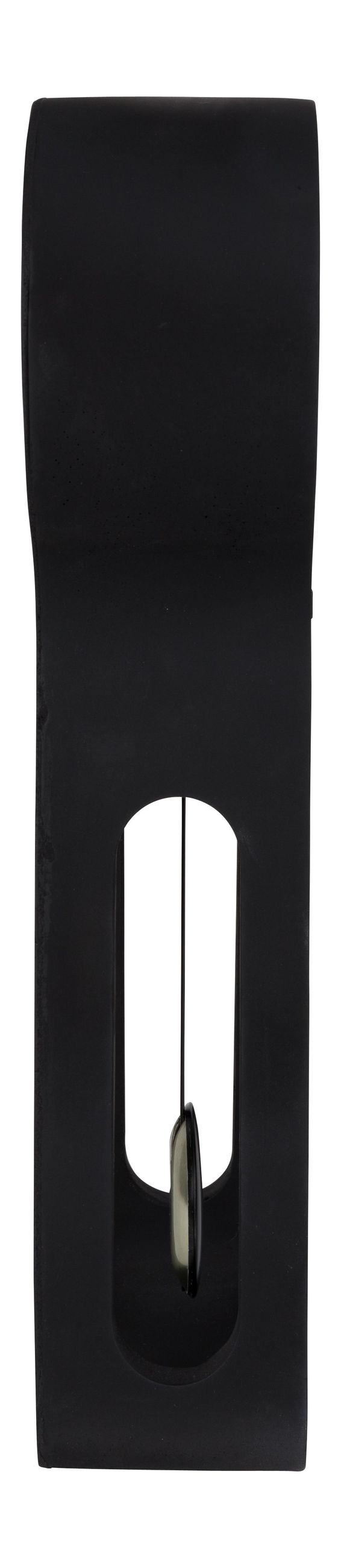 Wanduhr Pendulum Time aus Beton, Schwarz mit Retro-Design von Zuiver