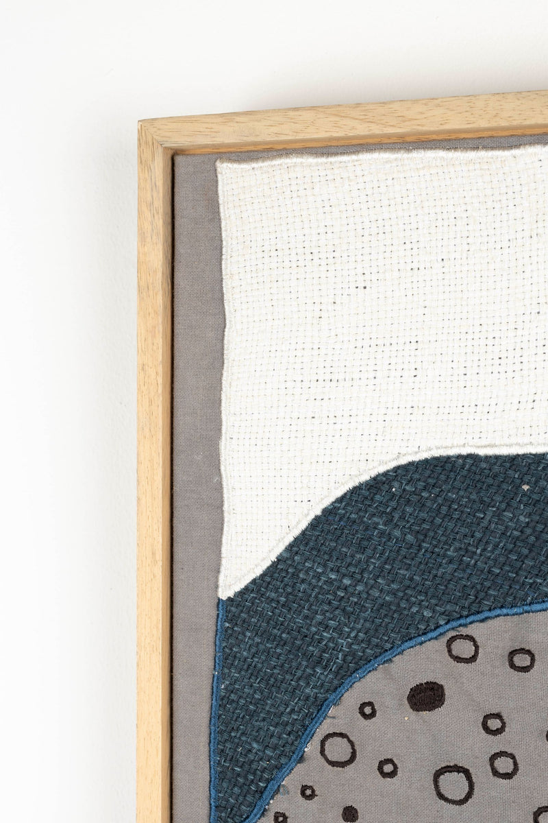 Wandbild Coastal von Zuiver mit Mangoholzrahmen und Küsten-Motiv
