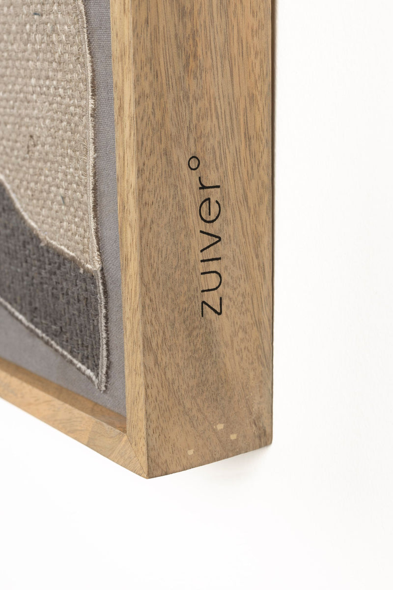 Wandbild Coastal von Zuiver mit Mangoholzrahmen und Küsten-Motiv