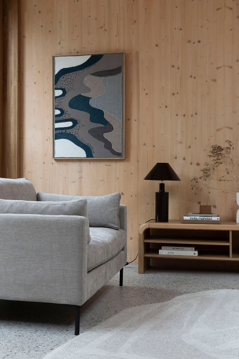 Wandbild Coastal von Zuiver mit Mangoholzrahmen und Küsten-Motiv