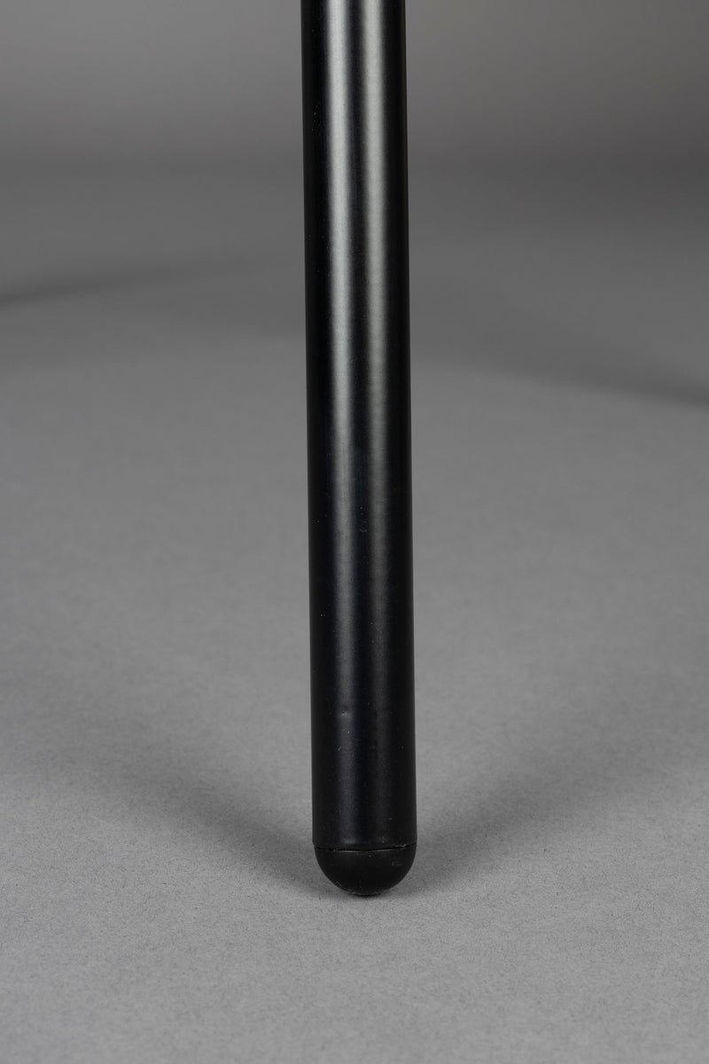 Esszimmerstuhl Rodin im 2er-Set mit Bouclé in Schwarz von Dutchbone