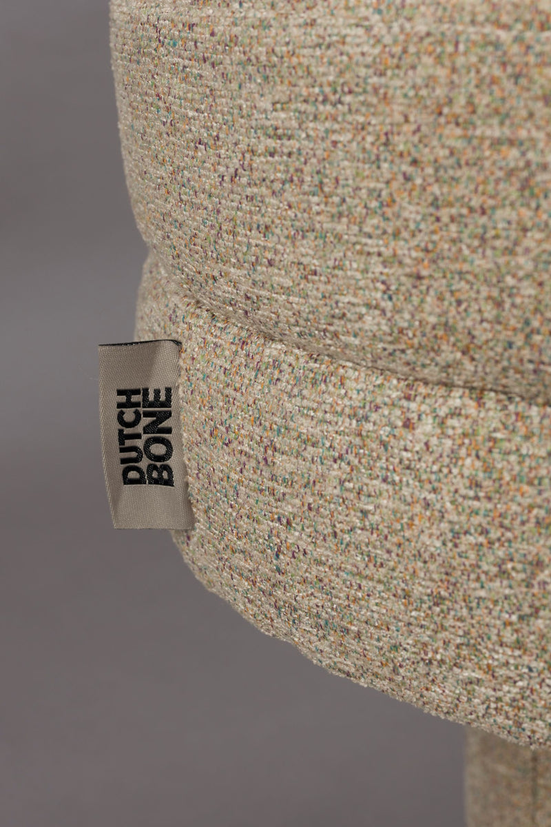 Polsterbank Fern Beige mit Bouclé-Bezug von Dutchbone im Boho-Stil