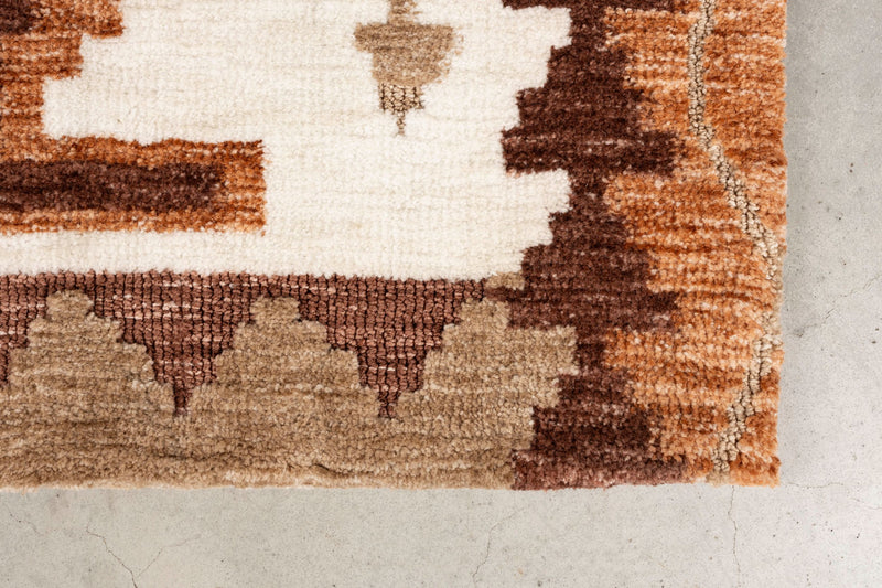 Teppich Maron 200x300 in Rot von Dutchbone mit grafischem Boho-Muster