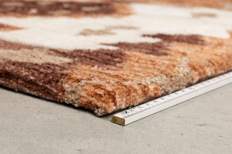 Teppich Maron 200x300 in Rot von Dutchbone mit grafischem Boho-Muster