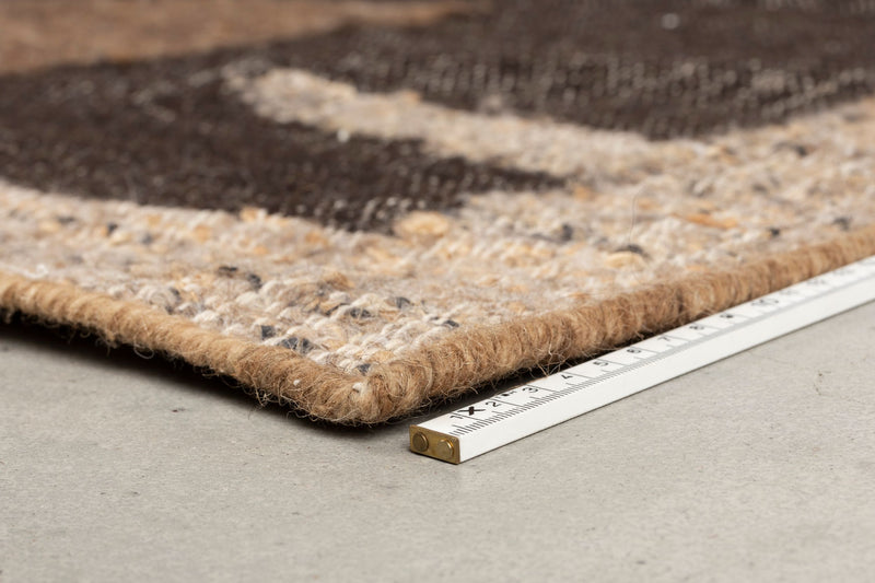Teppich Briton 200x300 cm in Braun, Dutchbone aus Wolle, handgewebt