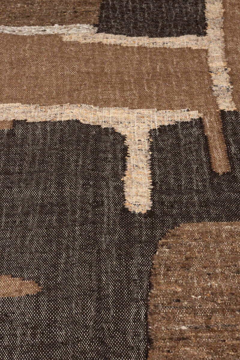 Teppich Briton 200x300 cm in Braun, Dutchbone aus Wolle, handgewebt