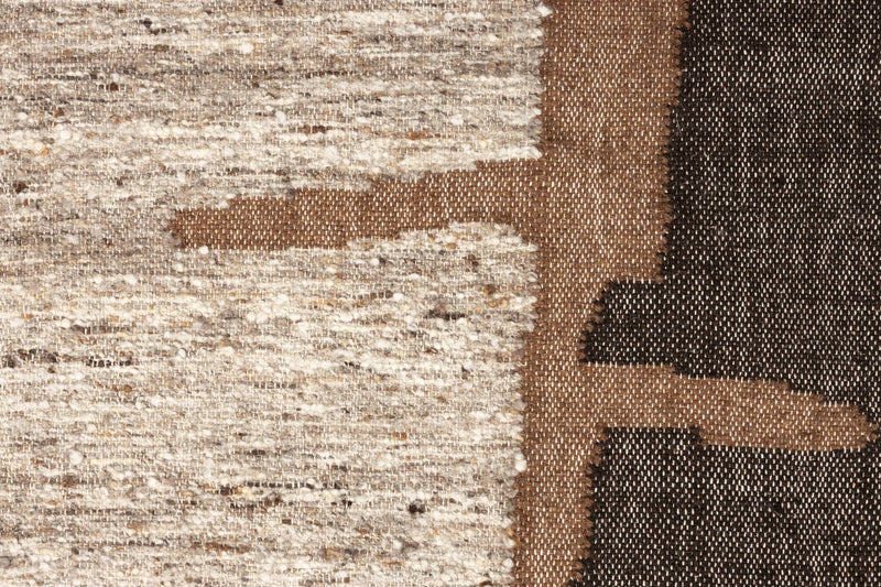 Teppich Briton 200x300 cm in Braun, Dutchbone aus Wolle, handgewebt