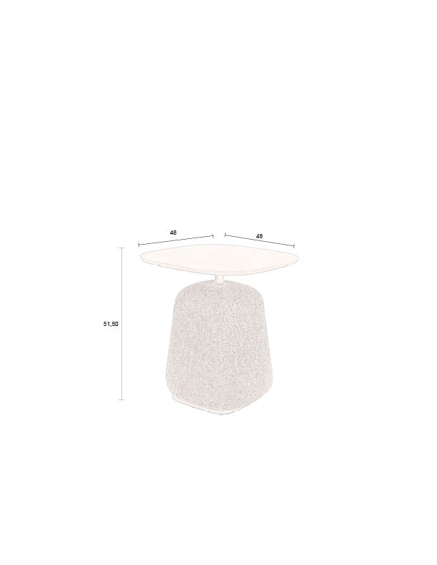 Beistelltisch Shelly Cinnamon aus MDF von Dutchbone für Wohnzimmer