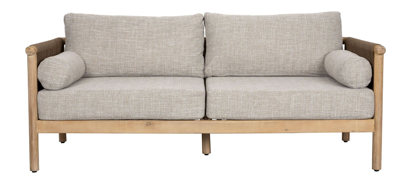 Gartenmöbel-Set Oasis mit Sofa & Tisch aus Akazienholz, Beige