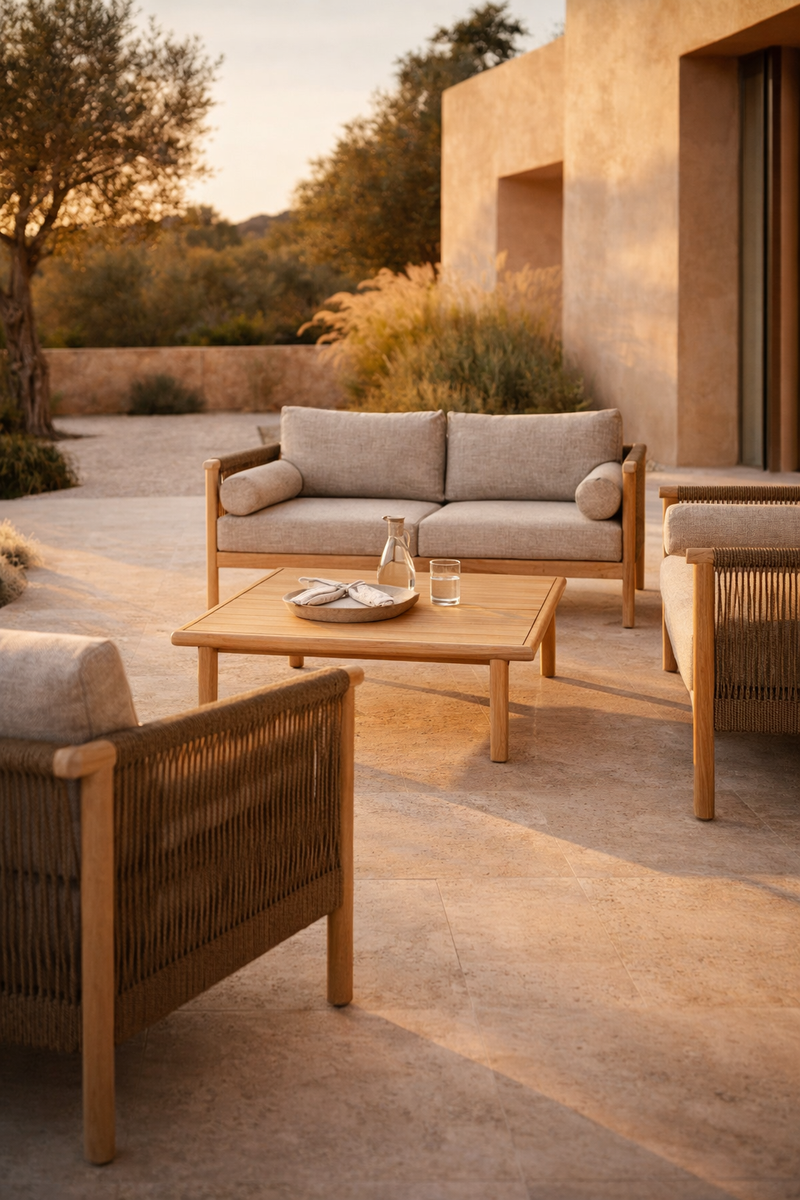 Gartenmöbel-Set Oasis mit Sofa, Loungesesseln & Tisch, Akazienholz