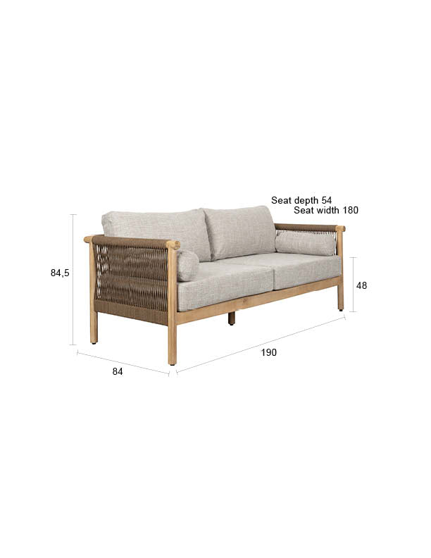 Gartenmöbel-Set Oasis mit Sofa, Loungesesseln & Tisch, Akazienholz